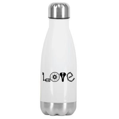 Love Bicycle Bike Cycling Stainless Steel Insulated Water Bottle