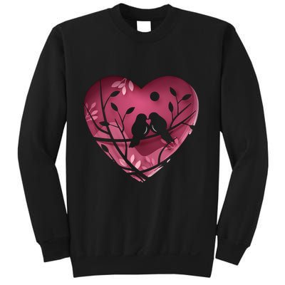 Love Birds Hollow Heart Sweatshirt