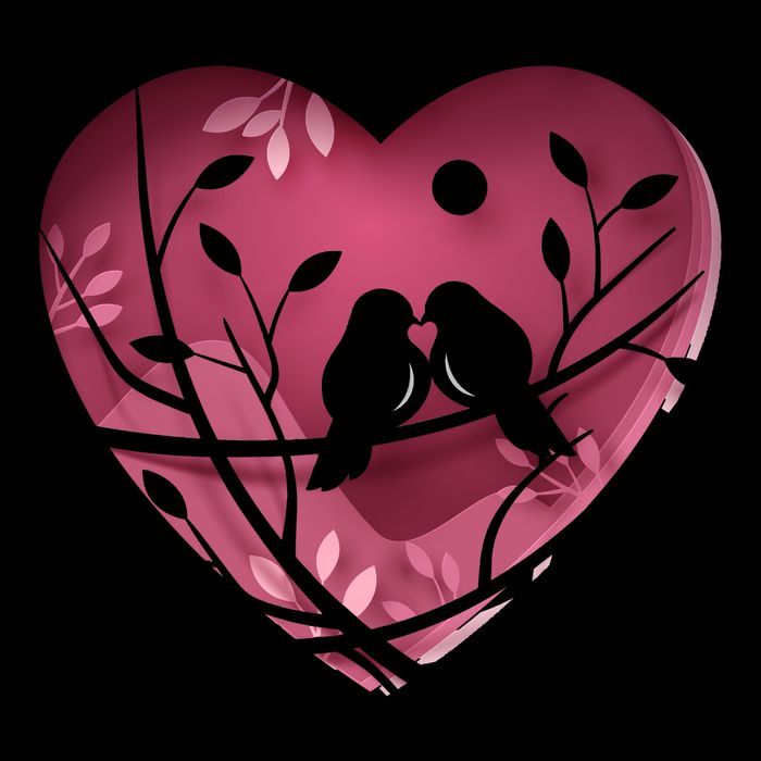 Love Birds Hollow Heart Backpack