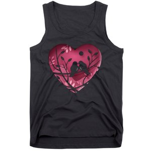 Love Birds Hollow Heart Tank Top