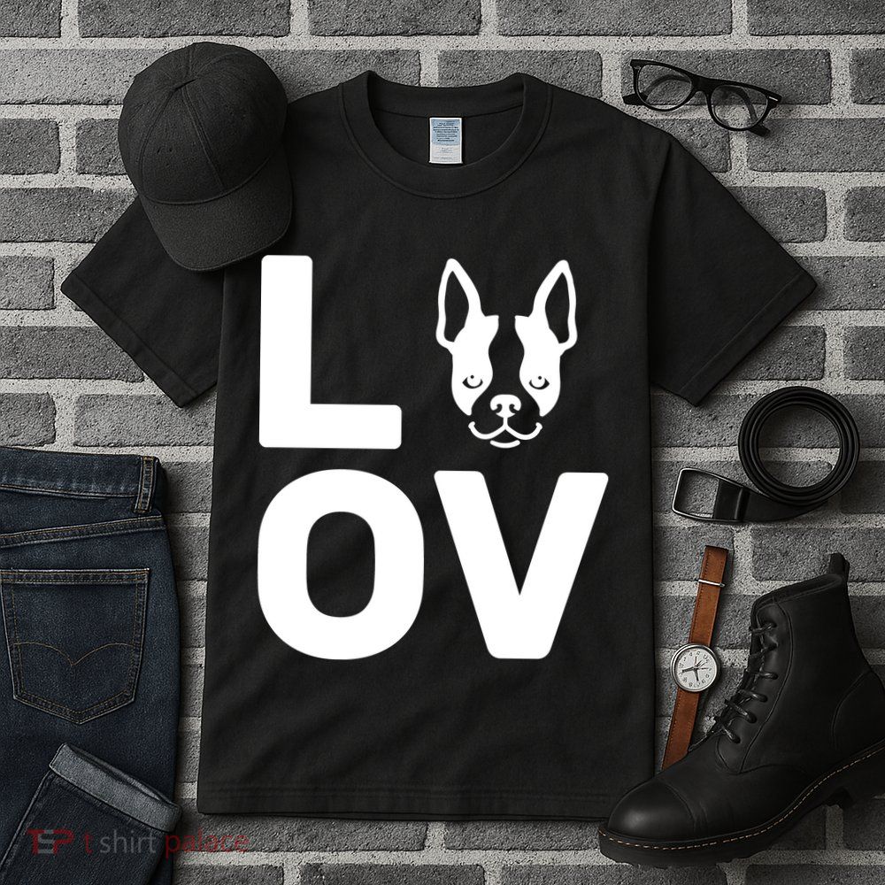 Love Boston Terrier  Tall T-Shirt