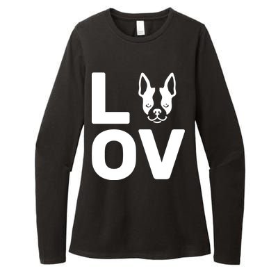 Love Boston Terrier  Womens CVC Long Sleeve Shirt