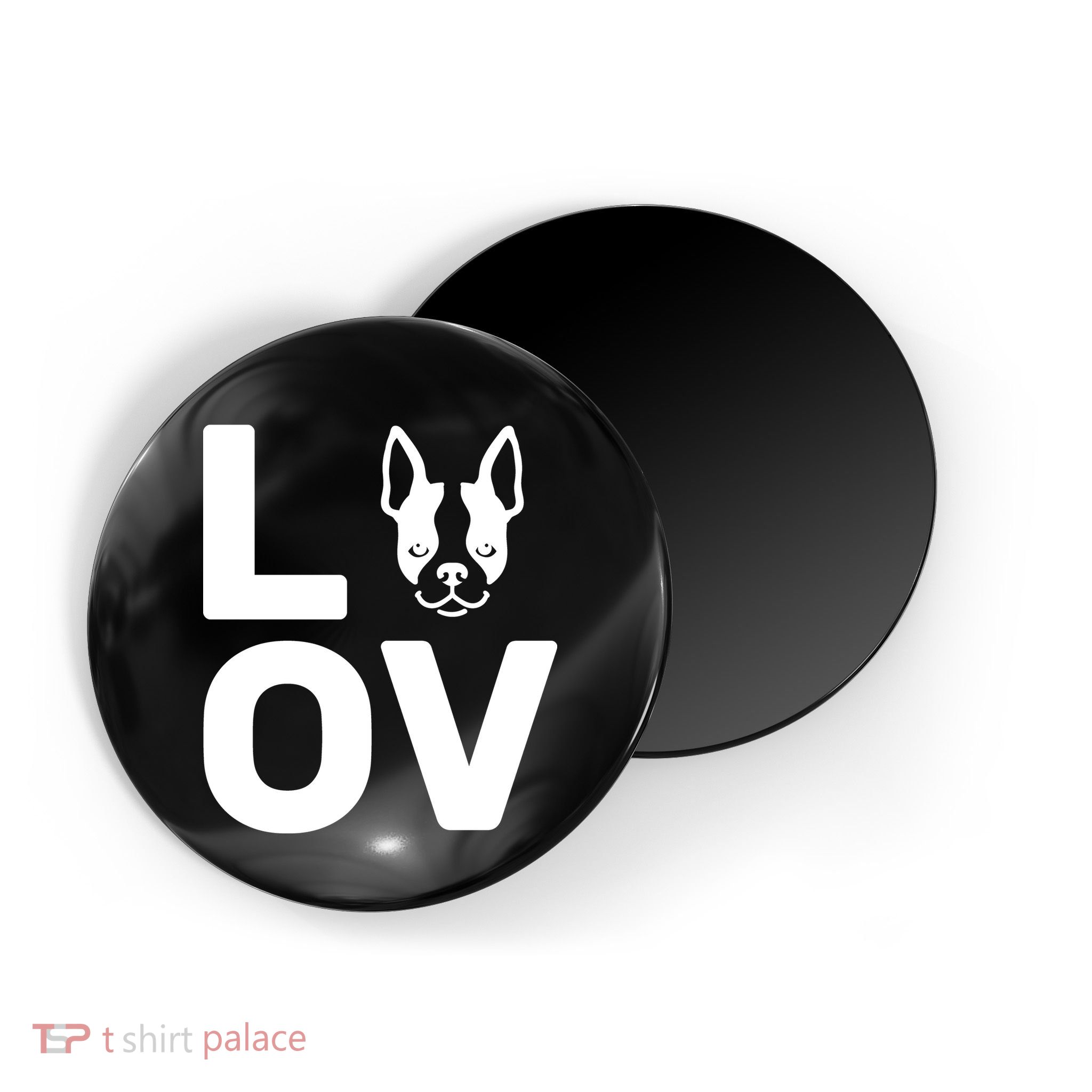 Love Boston Terrier  Magnet