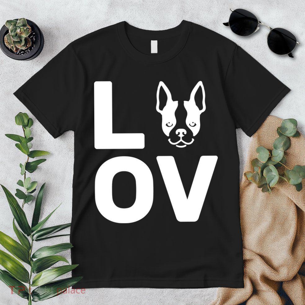 Love Boston Terrier  Premium T-Shirt