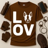 Love Boston Terrier  Performance Shirt