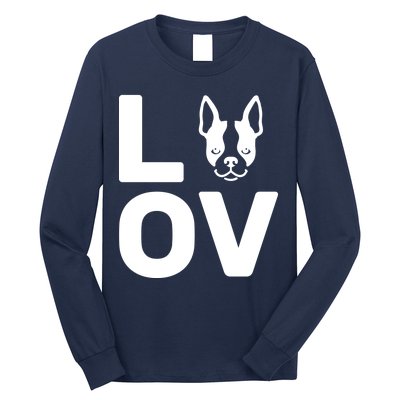 Love Boston Terrier  Long Sleeve Shirt