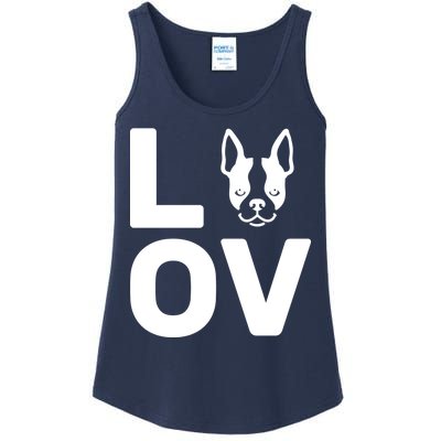 Love Boston Terrier  Ladies Essential Tank