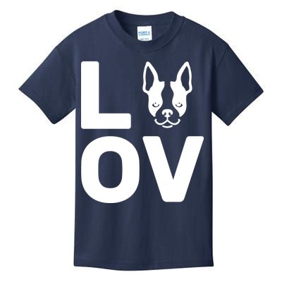 Love Boston Terrier  Kids T-Shirt