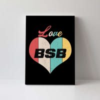 Love BSB Vintage Music Canvas