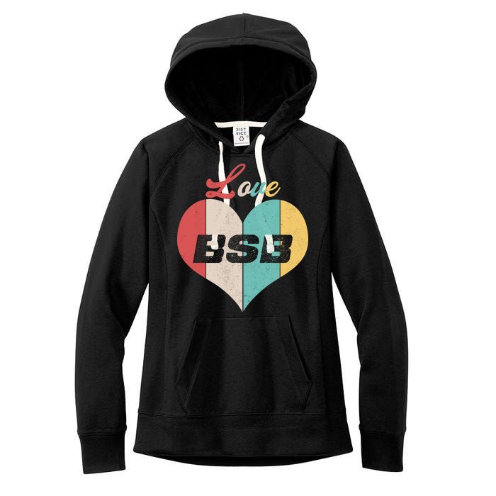 Love BSB Vintage Music Women's Fleece Hoodie