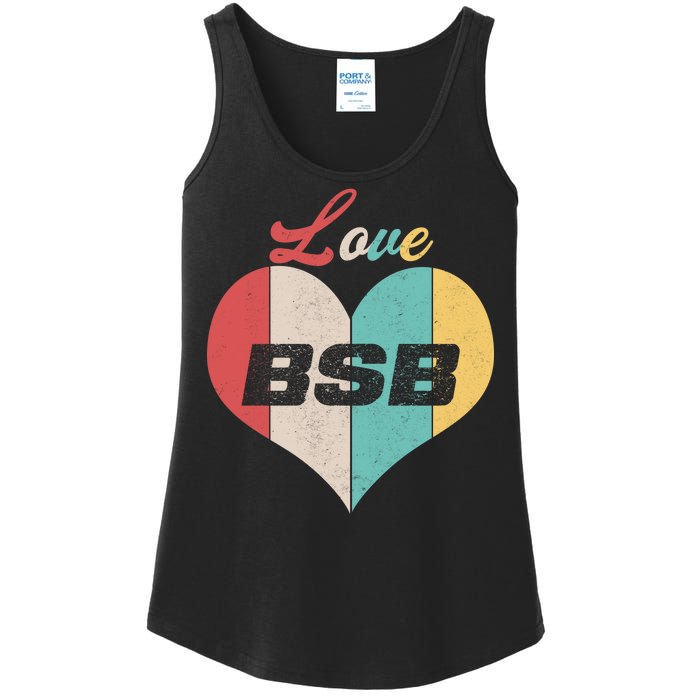 Love BSB Vintage Music Ladies Essential Tank