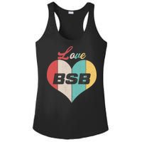 Love BSB Vintage Music Ladies PosiCharge Competitor Racerback Tank