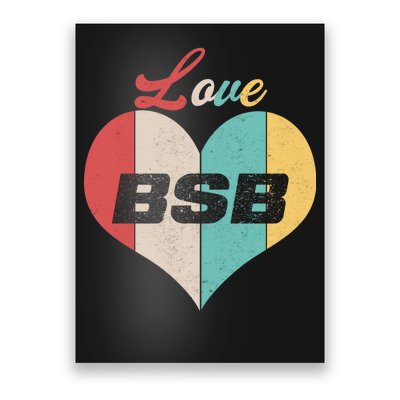 Love BSB Vintage Music Poster