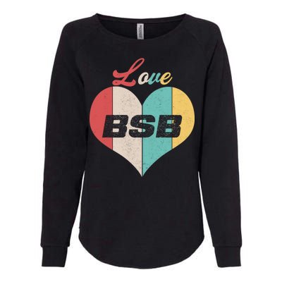 Love BSB Vintage Music Womens California Wash Sweatshirt