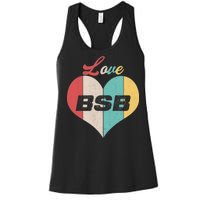 Love BSB Vintage Music Women's Racerback Tank