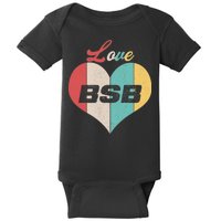 Love BSB Vintage Music Baby Bodysuit