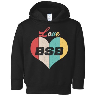 Love BSB Vintage Music Toddler Hoodie