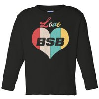 Love BSB Vintage Music Toddler Long Sleeve Shirt