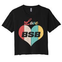 Love BSB Vintage Music Women's Crop Top Tee