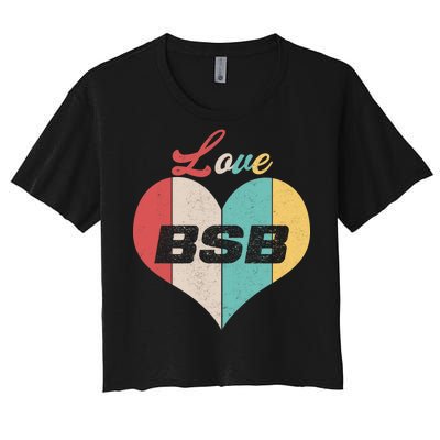 Love BSB Vintage Music Women's Crop Top Tee