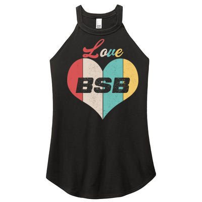 Love BSB Vintage Music Women's Perfect Tri Rocker Tank