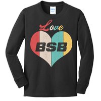 Love BSB Vintage Music Kids Long Sleeve Shirt