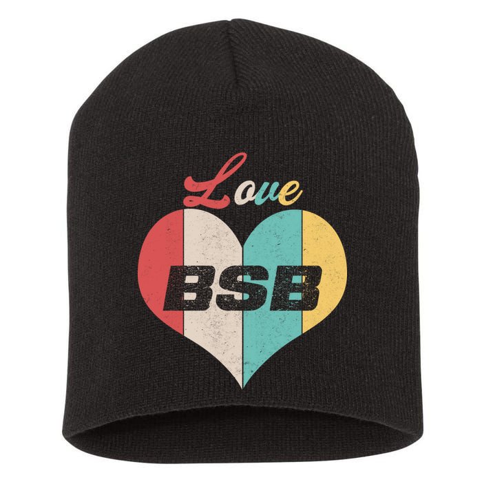 Love BSB Vintage Music Short Acrylic Beanie