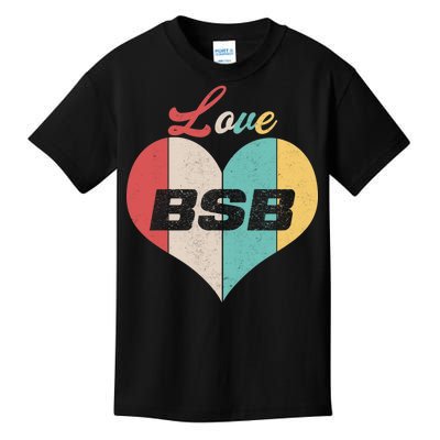 Love BSB Vintage Music Kids T-Shirt