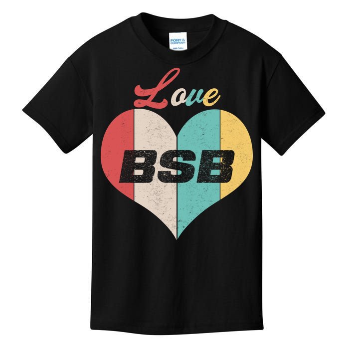 Love BSB Vintage Music Kids T-Shirt