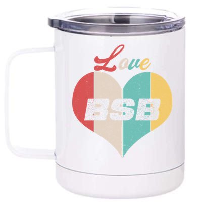 Love BSB Vintage Music 12 oz Stainless Steel Tumbler Cup