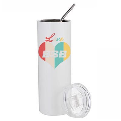 Love BSB Vintage Music Stainless Steel Tumbler