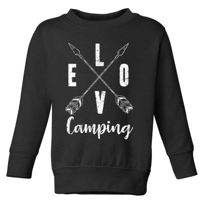 Love Camping Arrows Toddler Sweatshirt