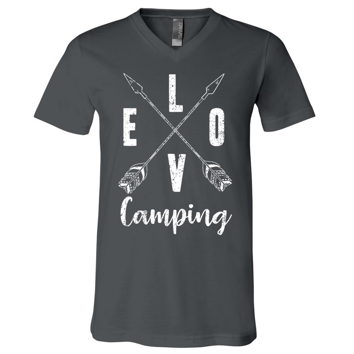 Love Camping Arrows V-Neck T-Shirt