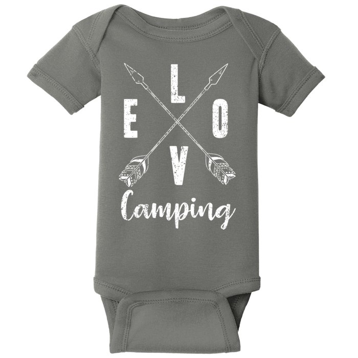 Love Camping Arrows Baby Bodysuit