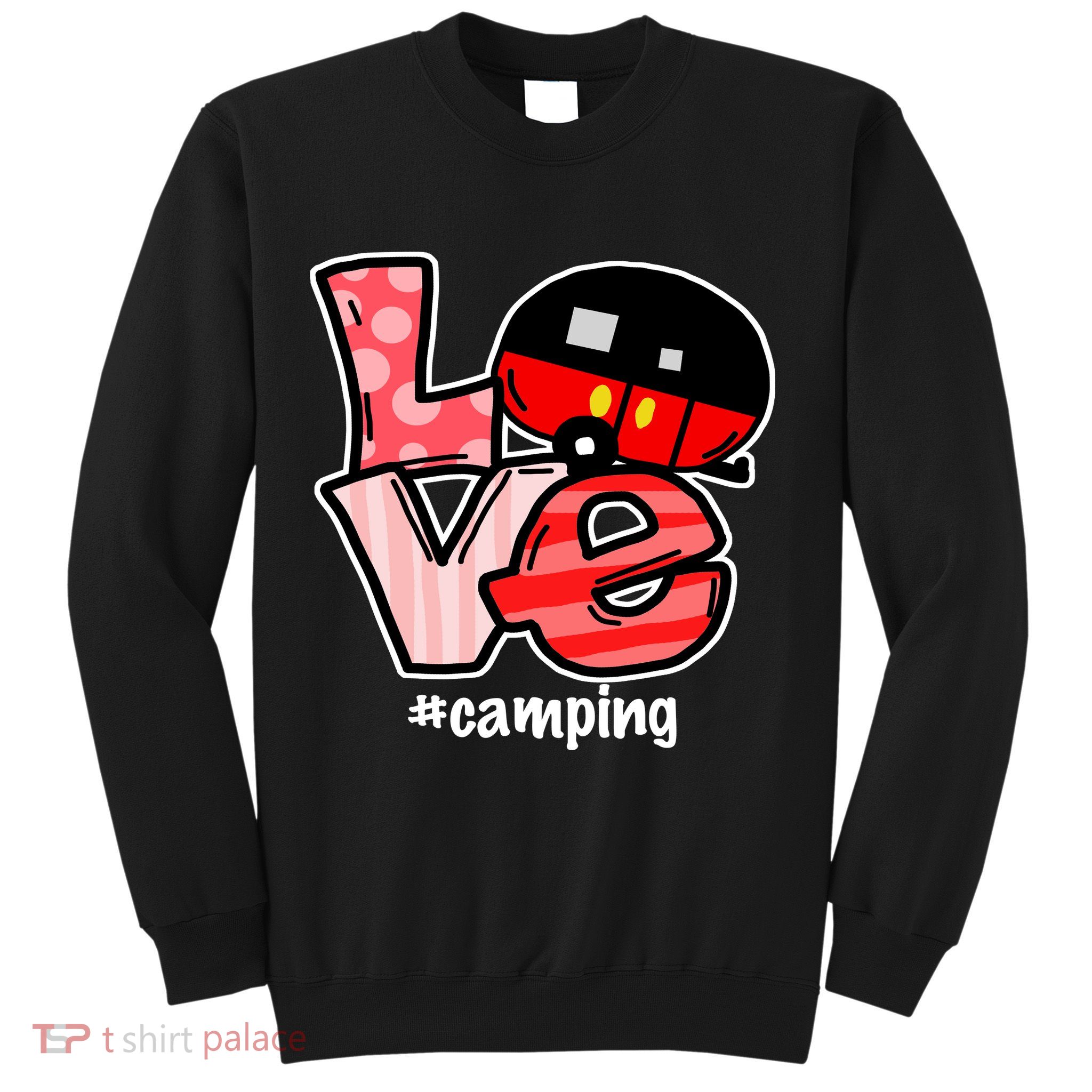 Love Camping Cartoon Sweatshirt