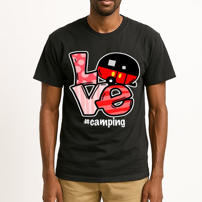 Love Camping Cartoon Tall T-Shirt
