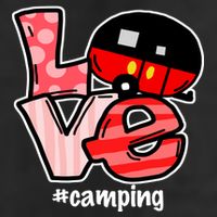 Love Camping Cartoon Trucker Hat