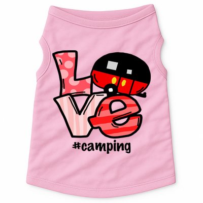 Love Camping Cartoon Doggie Tank