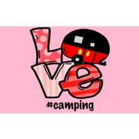 Love Camping Cartoon Bumper Sticker