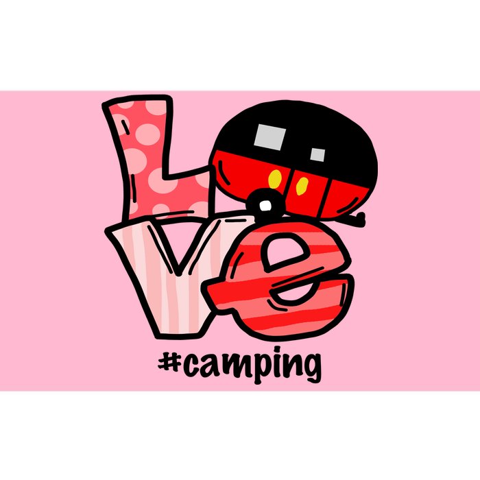 Love Camping Cartoon Bumper Sticker