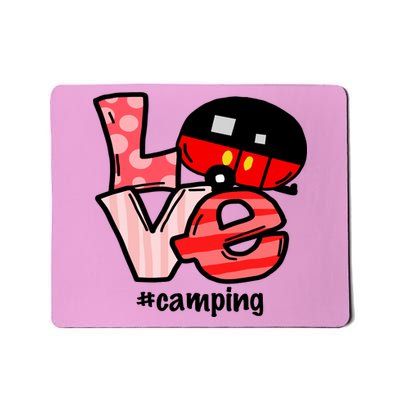 Love Camping Cartoon Mousepad