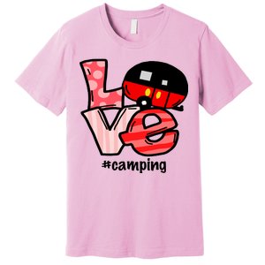 Love Camping Cartoon Premium T-Shirt