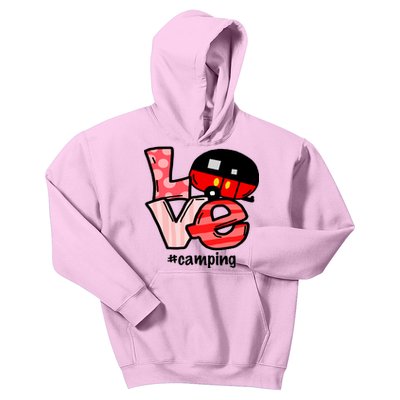 Love Camping Cartoon Kids Hoodie