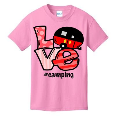 Love Camping Cartoon Kids T-Shirt