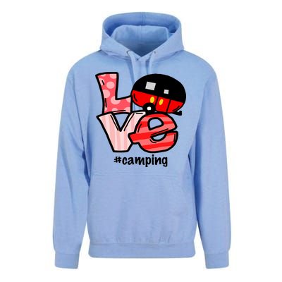 Love Camping Cartoon Unisex Surf Hoodie