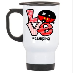 Love Camping Cartoon Stainless Steel Travel Mug