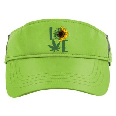 Love Cannabis Sunflower Adult Drive Performance Visor