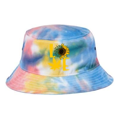 Love Cannabis Sunflower Tie Dye Newport Bucket Hat