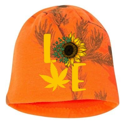 Love Cannabis Sunflower Kati - Camo Knit Beanie