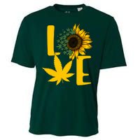 Love Cannabis Sunflower Cooling Performance Crew T-Shirt